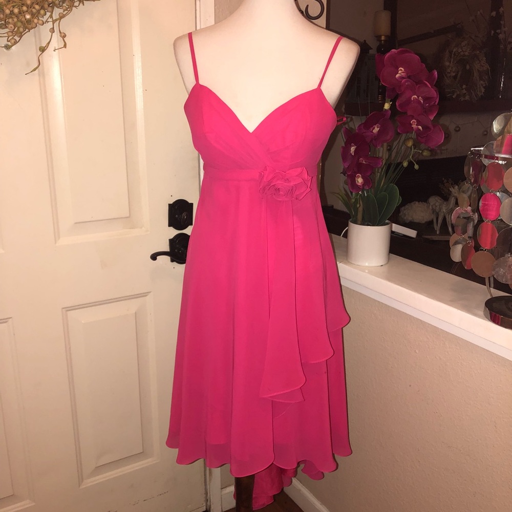 Allure Bridals Bridesmaids Hot Pink Formal Gown